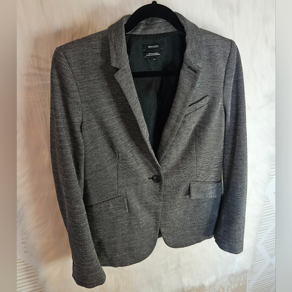 RW&CO Classic Fine Houndstooth Blazer Jacket - Picture 2 of 7